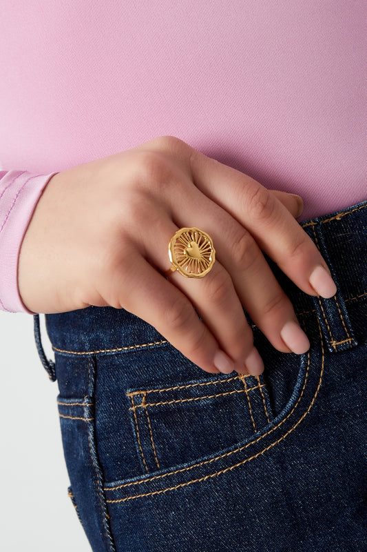 Ring love loop - Goud