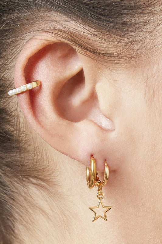 Oorbellen hoops 1,4 cm - Goud