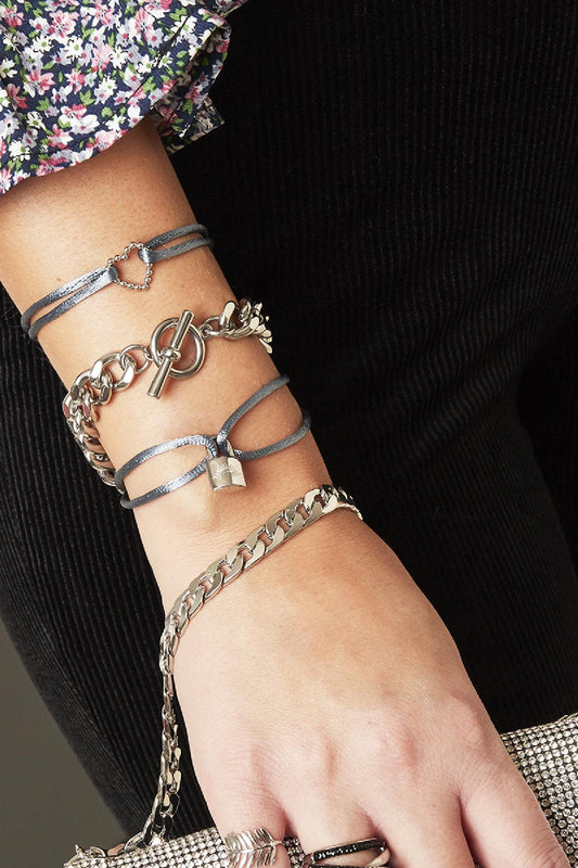 Armband chain elegance - Zilver