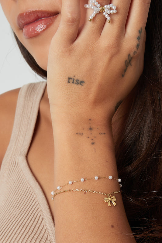 Armband elegance bow - Goud