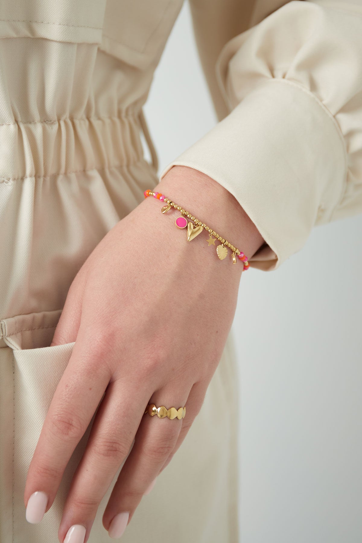 Armband pink love