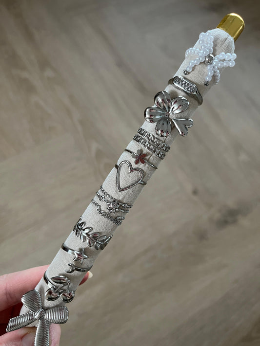 Bloemen ring - Zilver