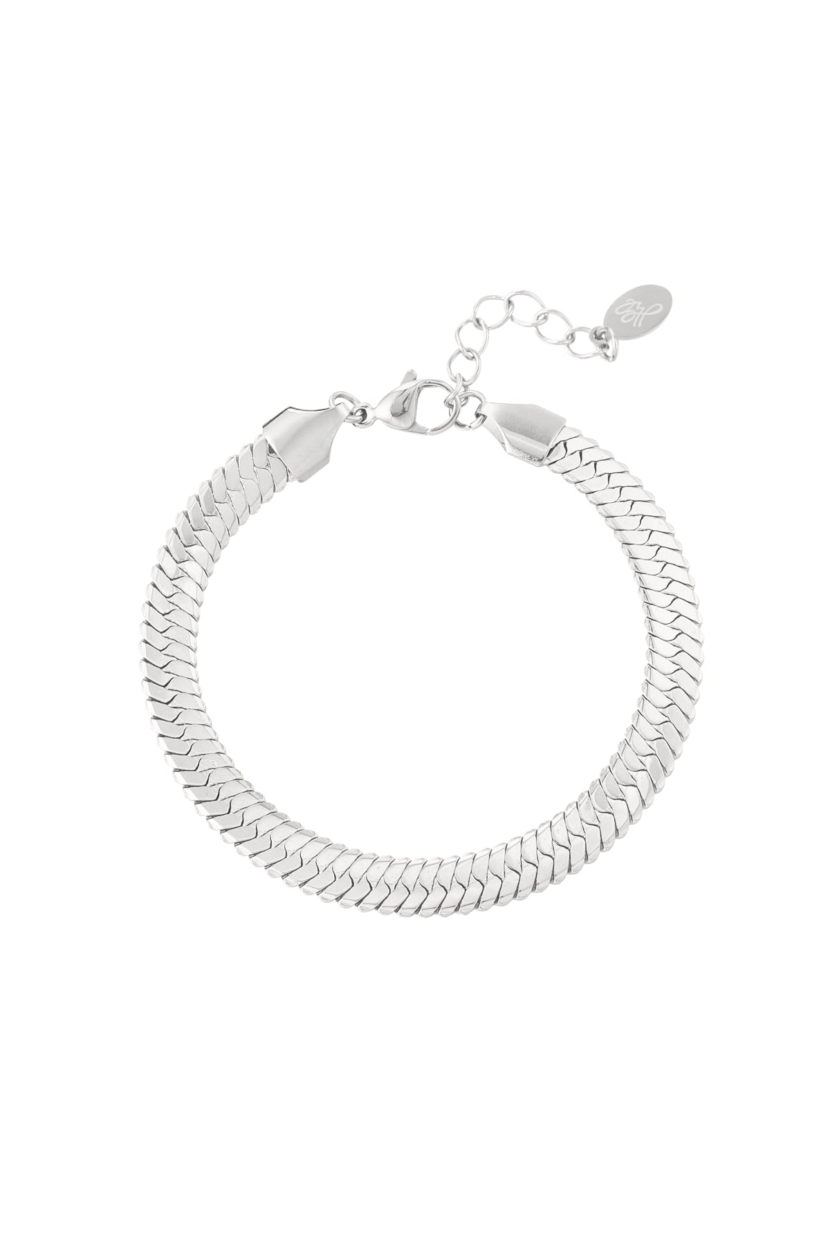 Armband braided bliss - Zilver