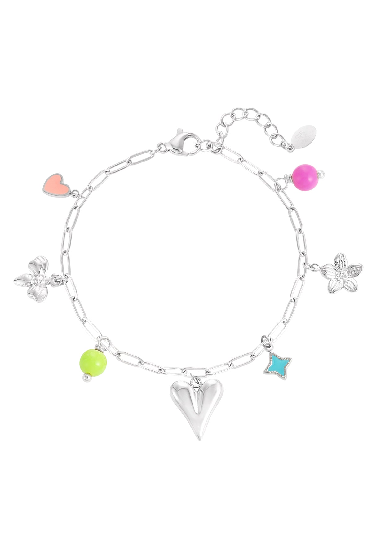 Bedelarmband color splash - Goud