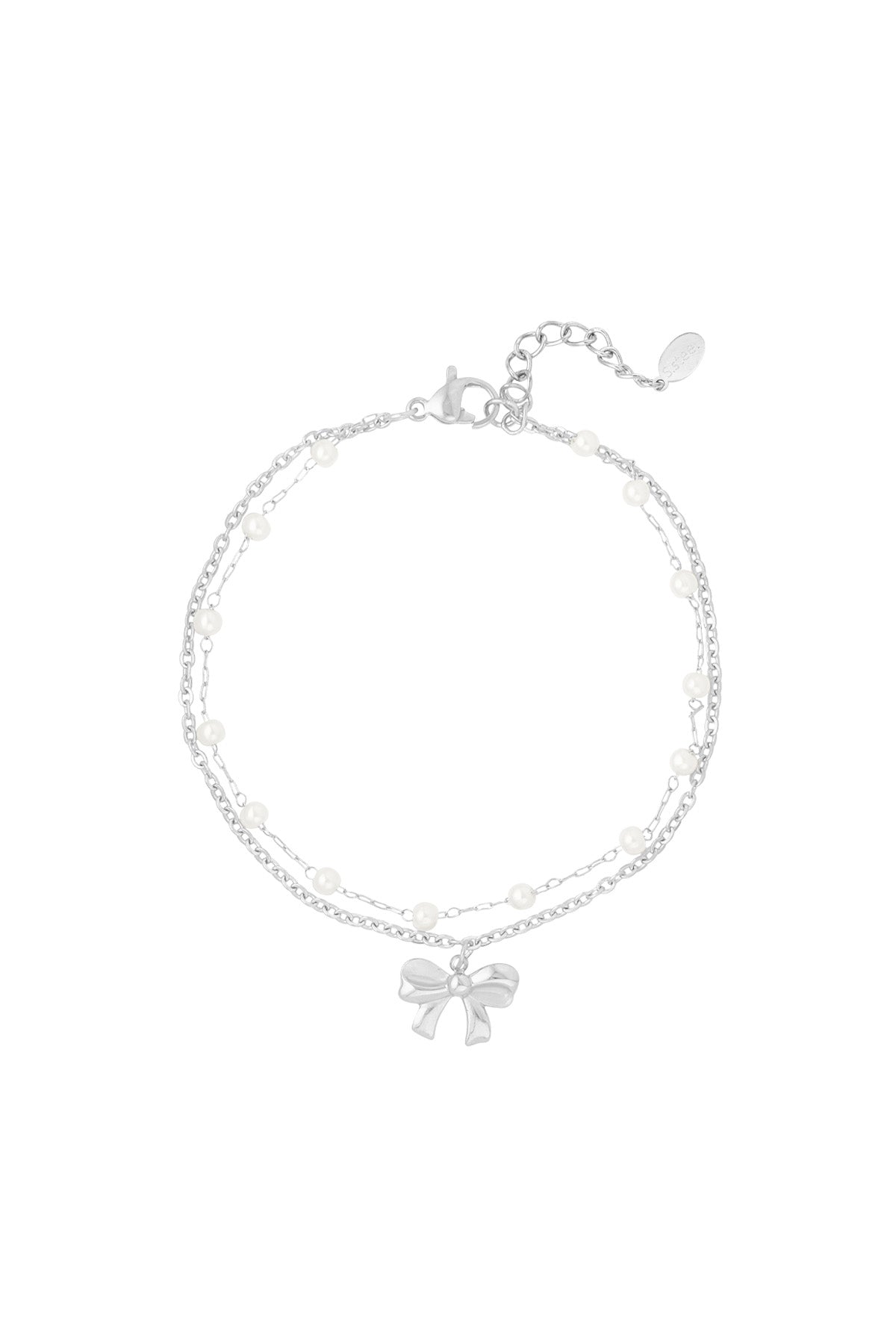 Armband elegance bow - Zilver