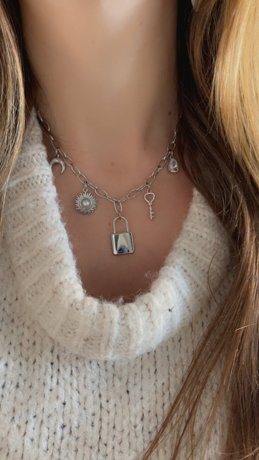 Bedelketting secret keeper - Zilver