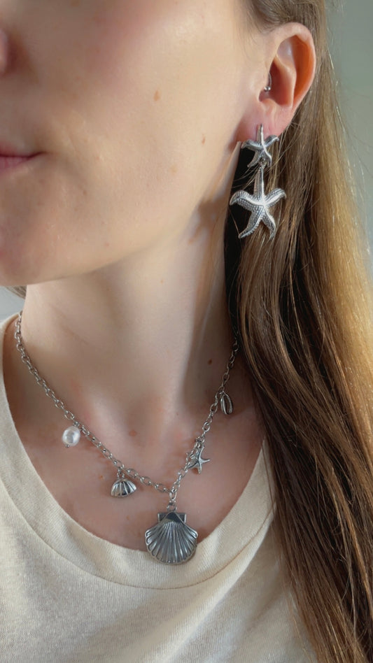 Bedelketting ocean treasures - Zilver