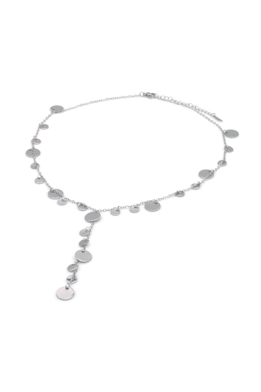 Ketting met muntjes - Zilver