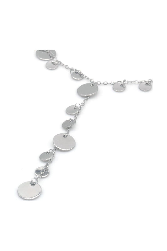 Ketting met muntjes - Zilver