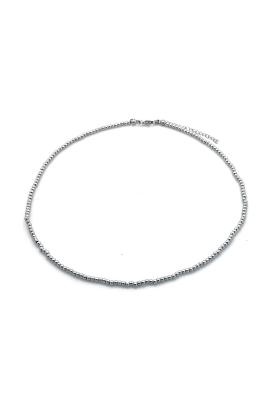 Ketting met beads - Zilver