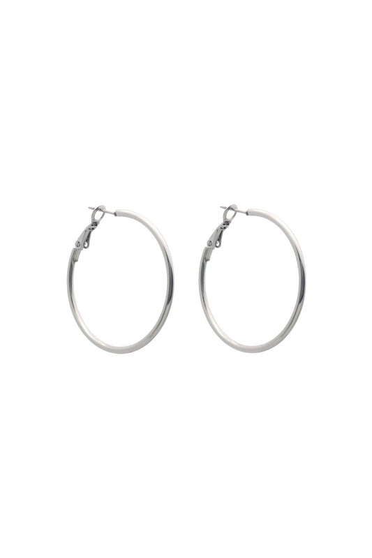 Oorbellen hoops 3 cm - Zilver