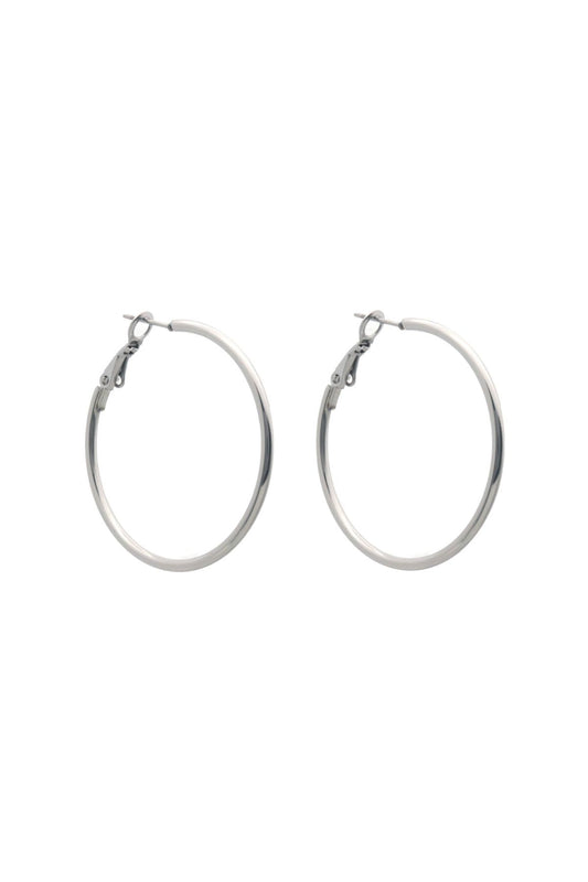 Oorbellen hoops 3,5 cm - Zilver