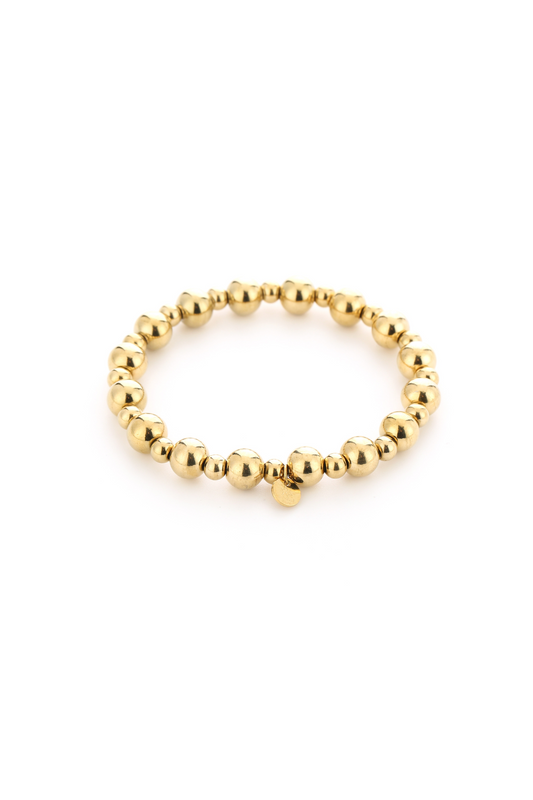 Armband wisselende beads - Goud