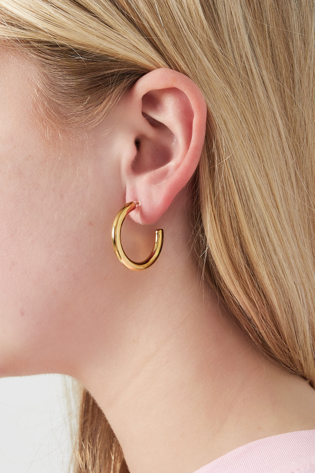 Clip oorbellen hoops - Goud